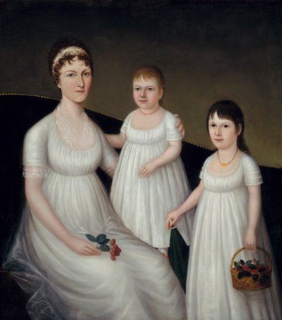 Grace Allison McCurdy et ses filles, Mary Jane et Letitia Grace, vers 1806 - Joshua Johnson